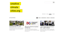 Desktop Screenshot of creativeclimatecities.org
